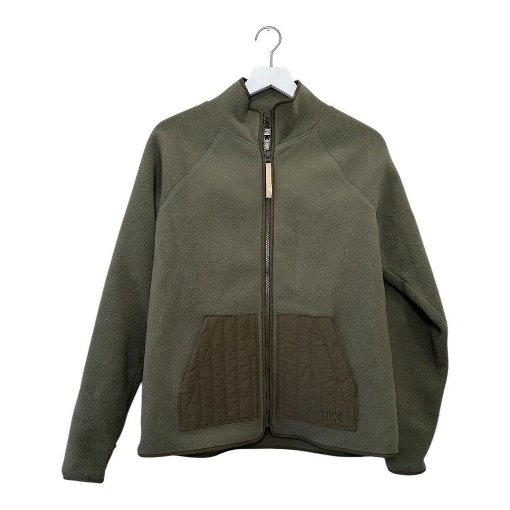 Madewell MWL Betterfleece Zip Quilted-Pocket Jacket Size Small
